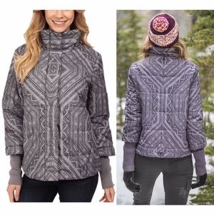 NWT PrAna Lily Puffer Jacket Gray Gull Flurry
